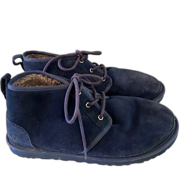 UGG Navy Blue Neumel Suede Chukka Boots - Size 13 - Picture 1 of 11